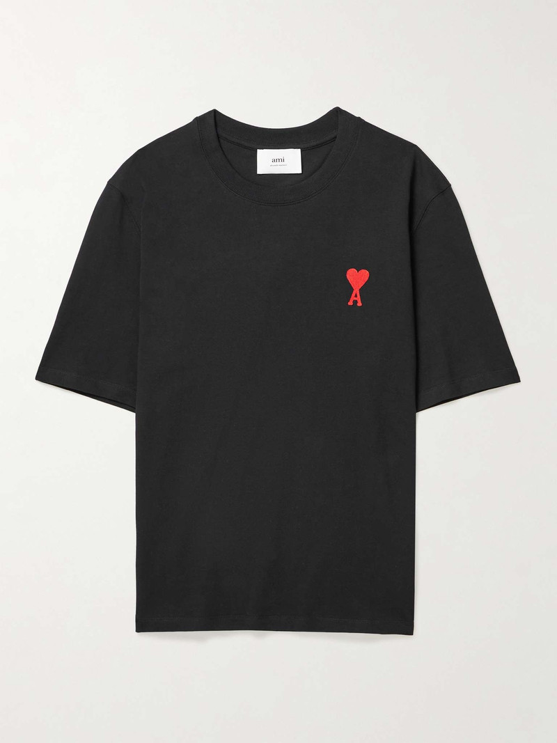Logo-Embroidered Cotton-Jersey T-Shirt - 1