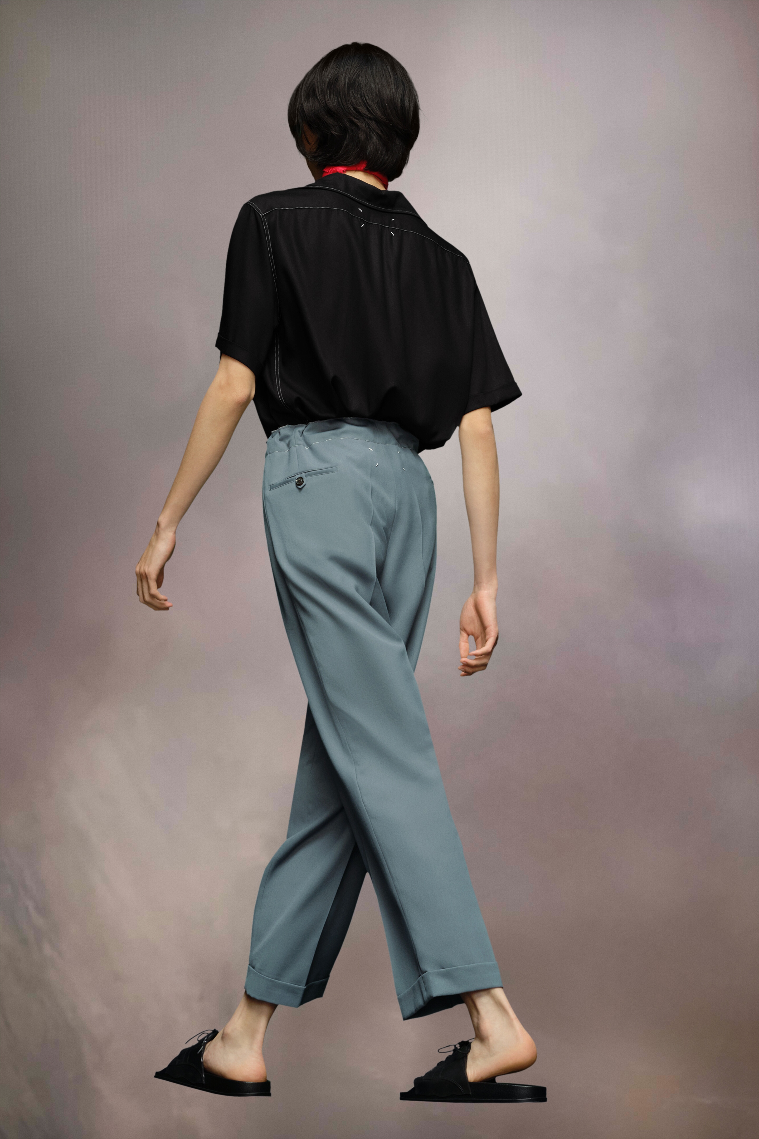 Poly wool twill trousers - 5