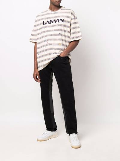 Lanvin panelled straight-leg jeans outlook