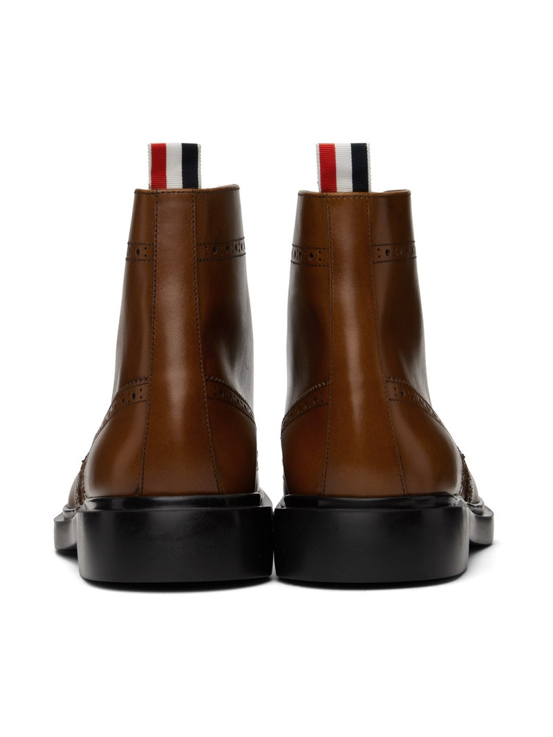 Brown Classic Wingtip Brogue Boots 2