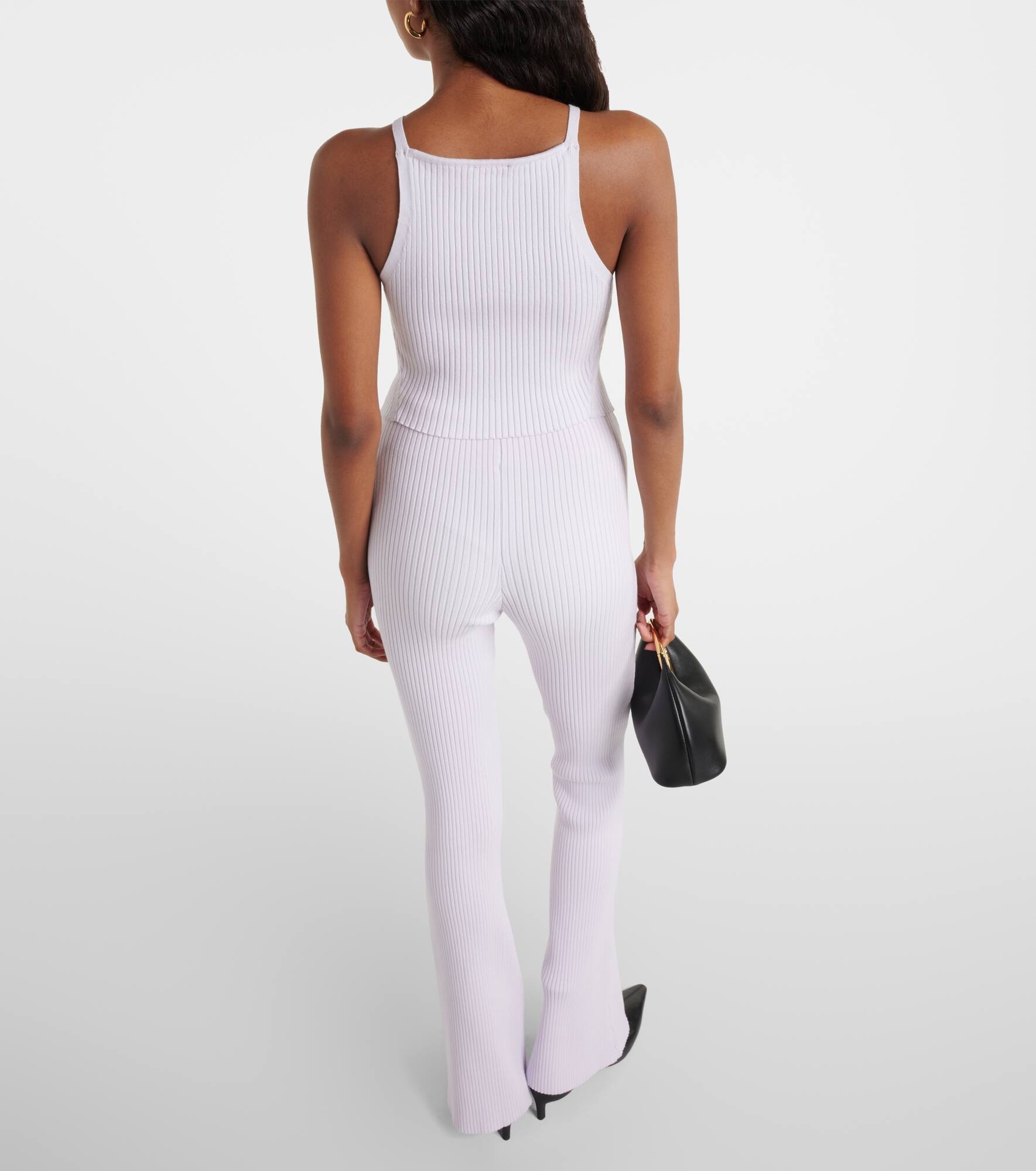 Logo ribbed-knit tank top - 3