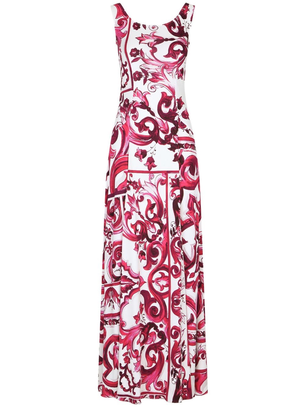 graphic-print sleeveless dress - 1