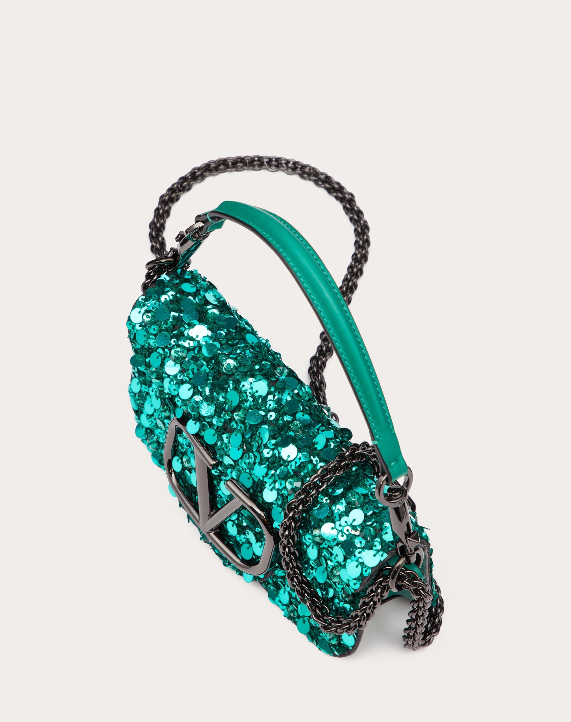 SMALL LOCÒ SHOULDER BAG WITH 3D EMBROIDERY - 5