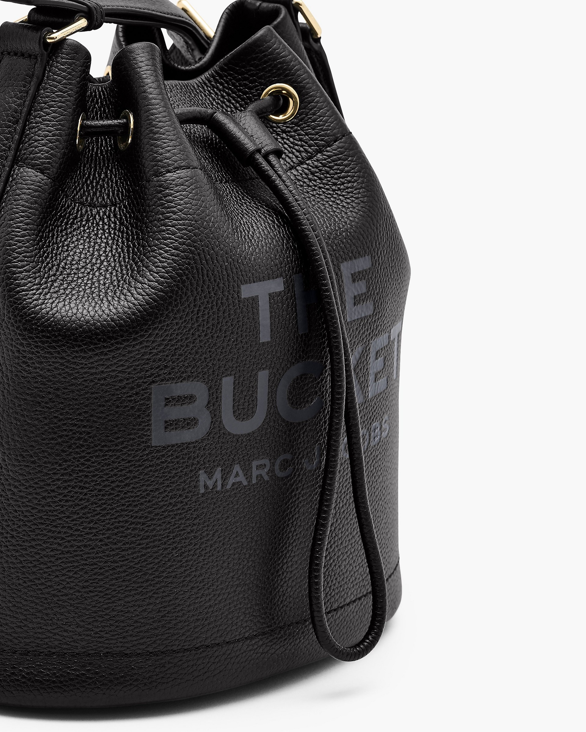 THE LEATHER SHOULDER BUCKET BAG - 4