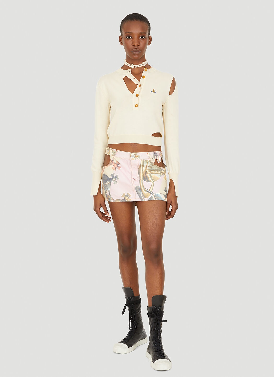 Vivienne Westwood CUT OUT FOAM SKIRT | REVERSIBLE