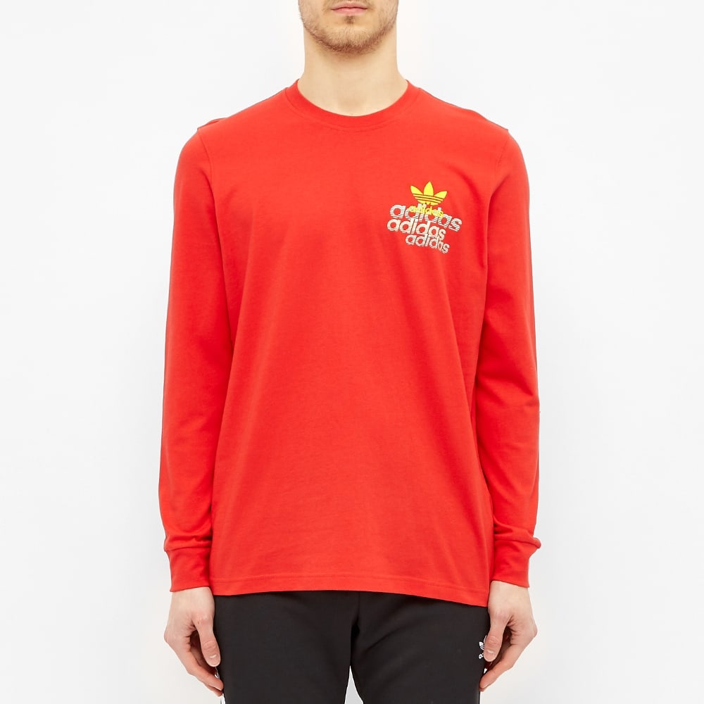 Adidas Long Sleeve Small Logo Tee - 3