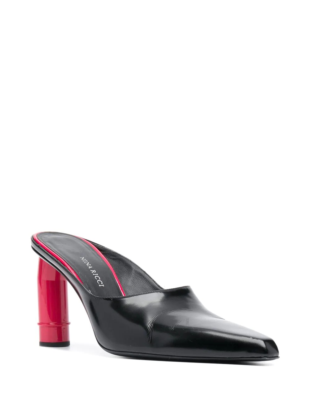 contrast-heel mules - 2