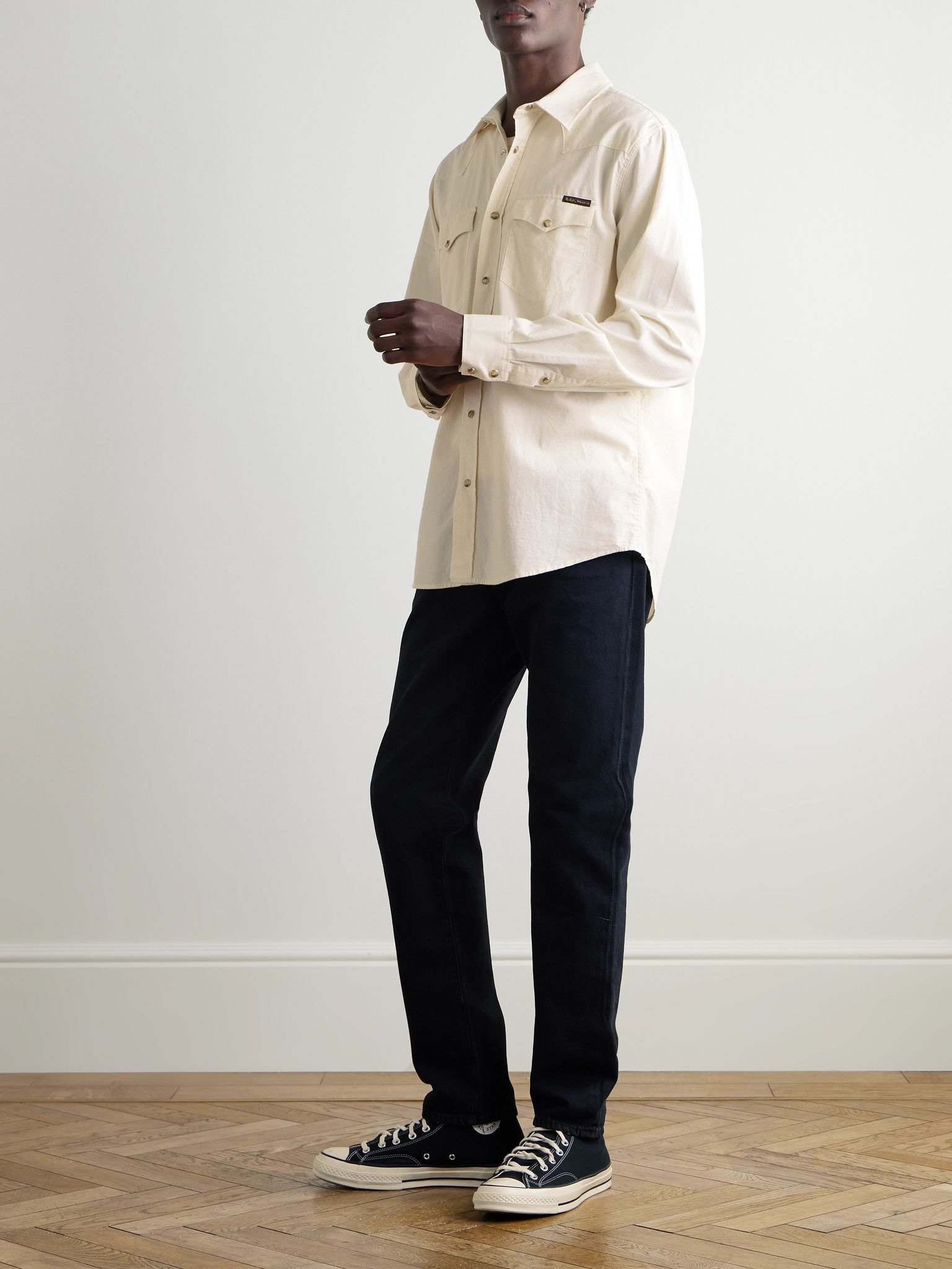 George Cotton-Chambray Shirt Ecru - 2
