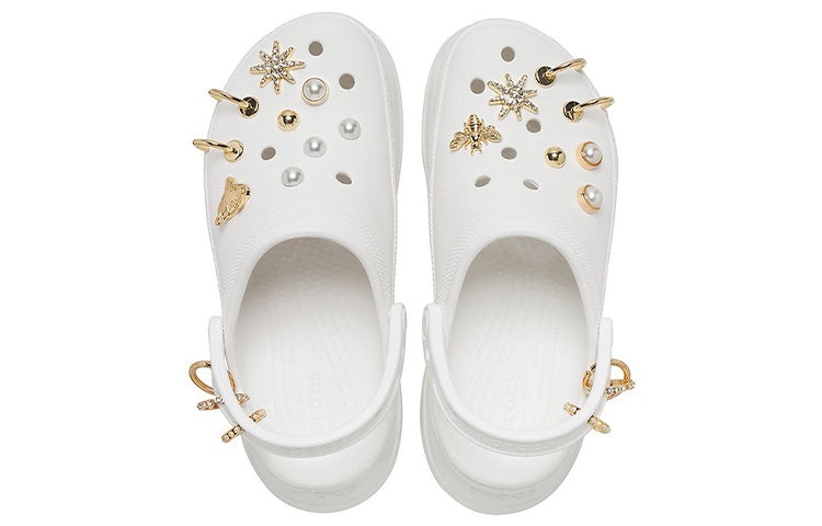 (WMNS) Crocs Clog Outdoor Classic Sports Sandals White 207389-103 - 6