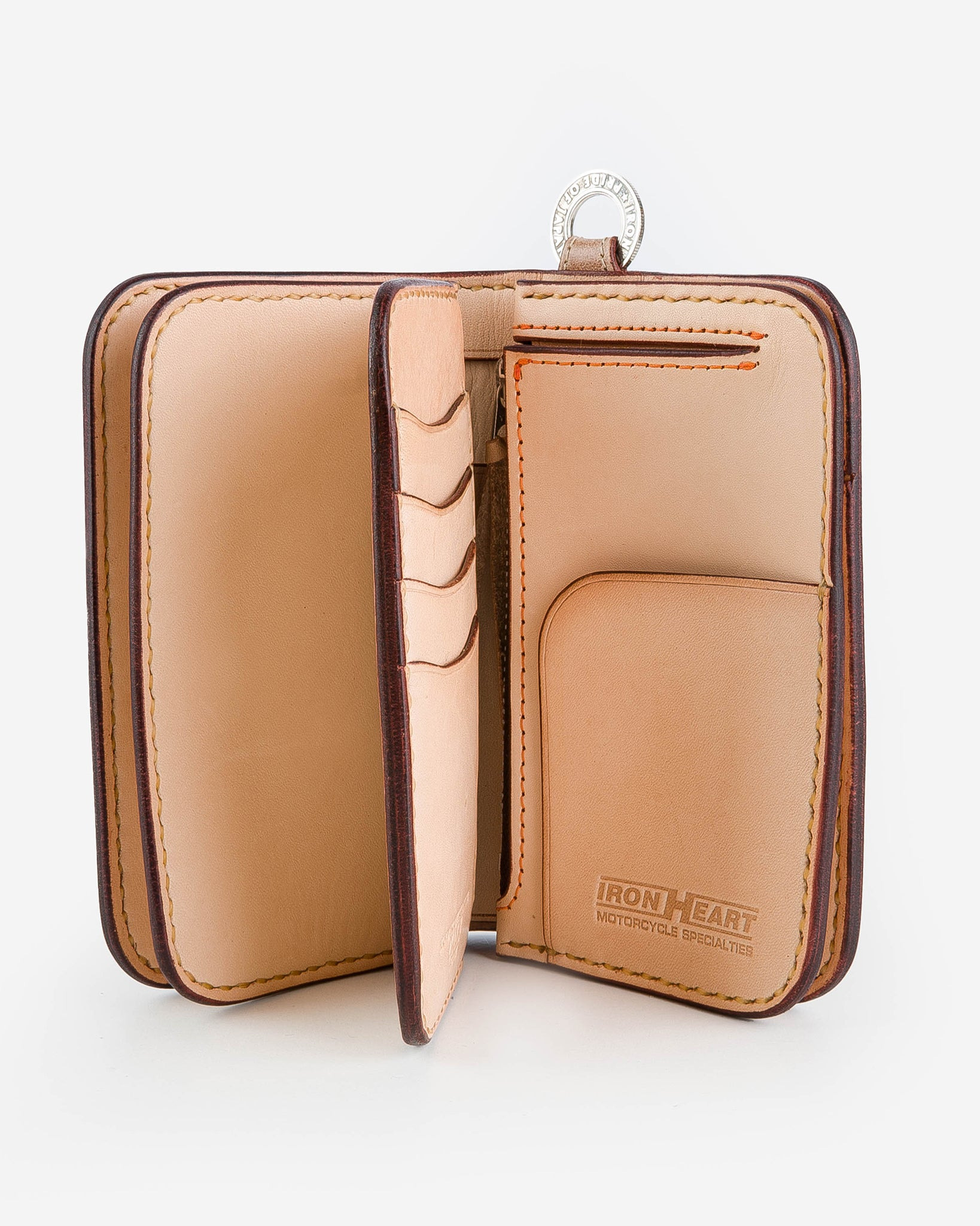 IHG-02-NAT Medium Shell Cordovan Wallet - Natural - 7
