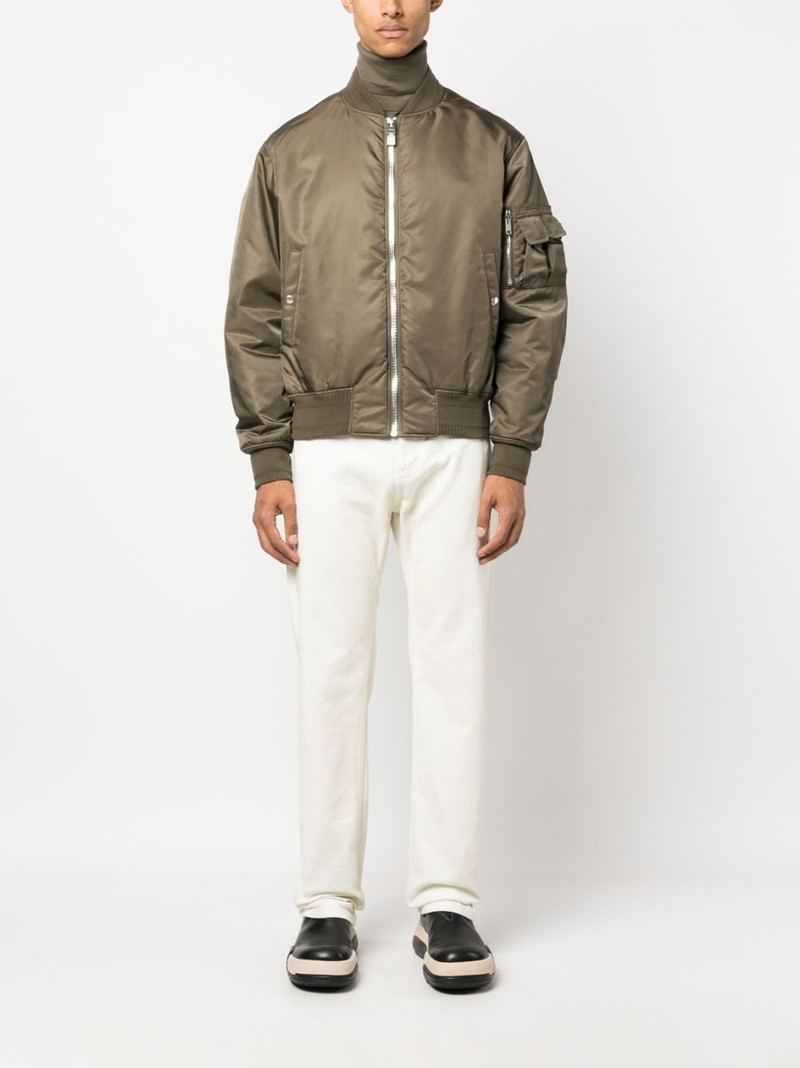 Givenchy satin zip-up bomber jacket outlook