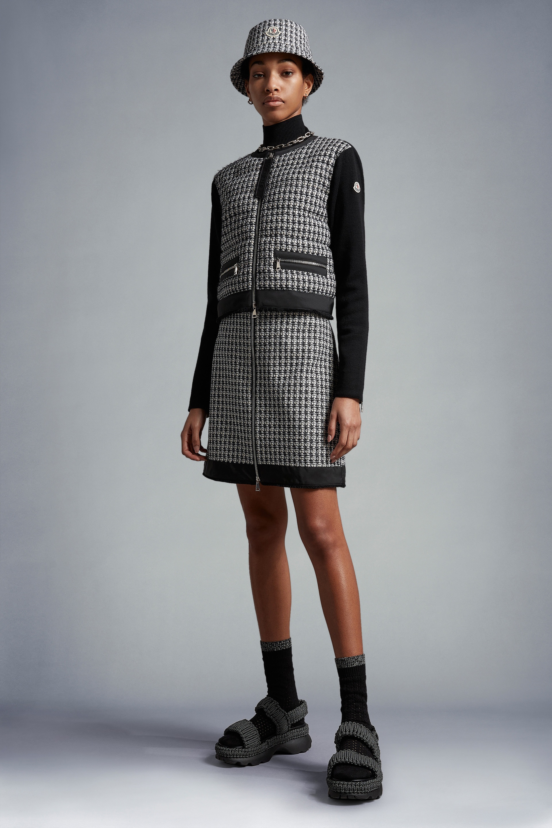 Tweed Mini Skirt - 2