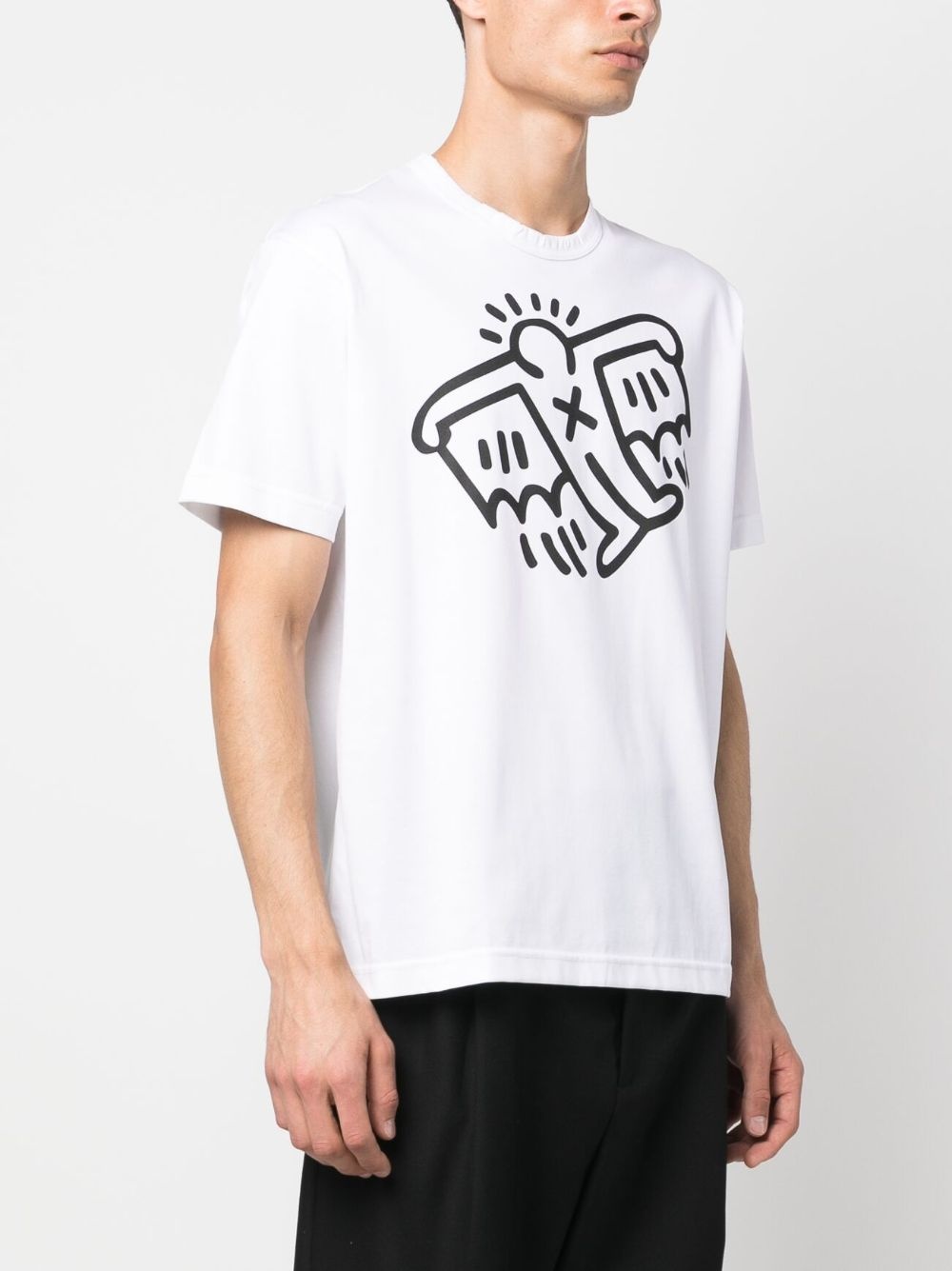 graphic-print crew-neck T-shirt - 3