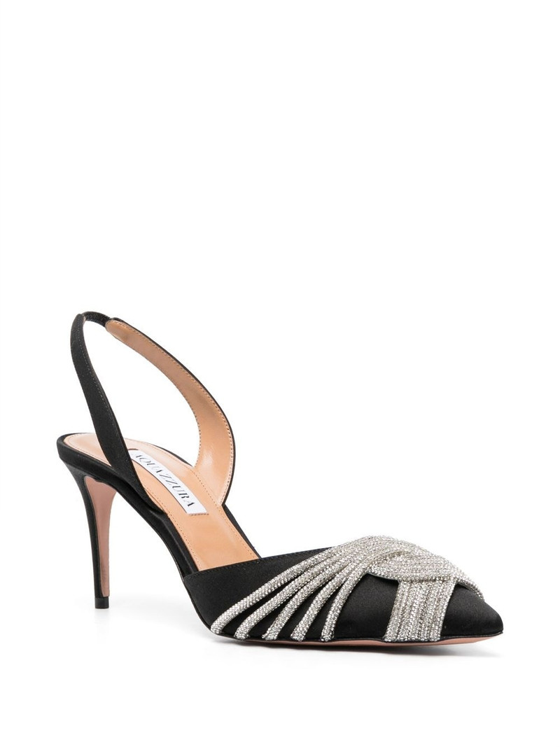 AQUAZZURA Gatsby 75mm slingback pumps outlook