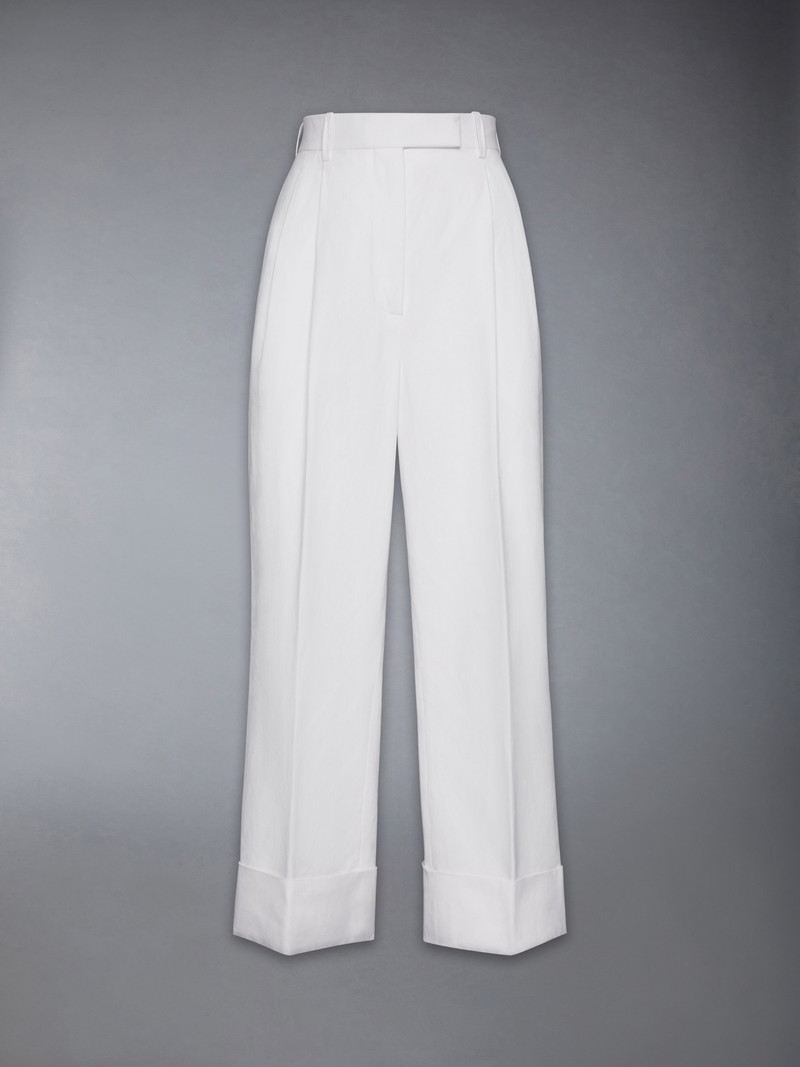 Linen Cotton High Waisted Trouser 1