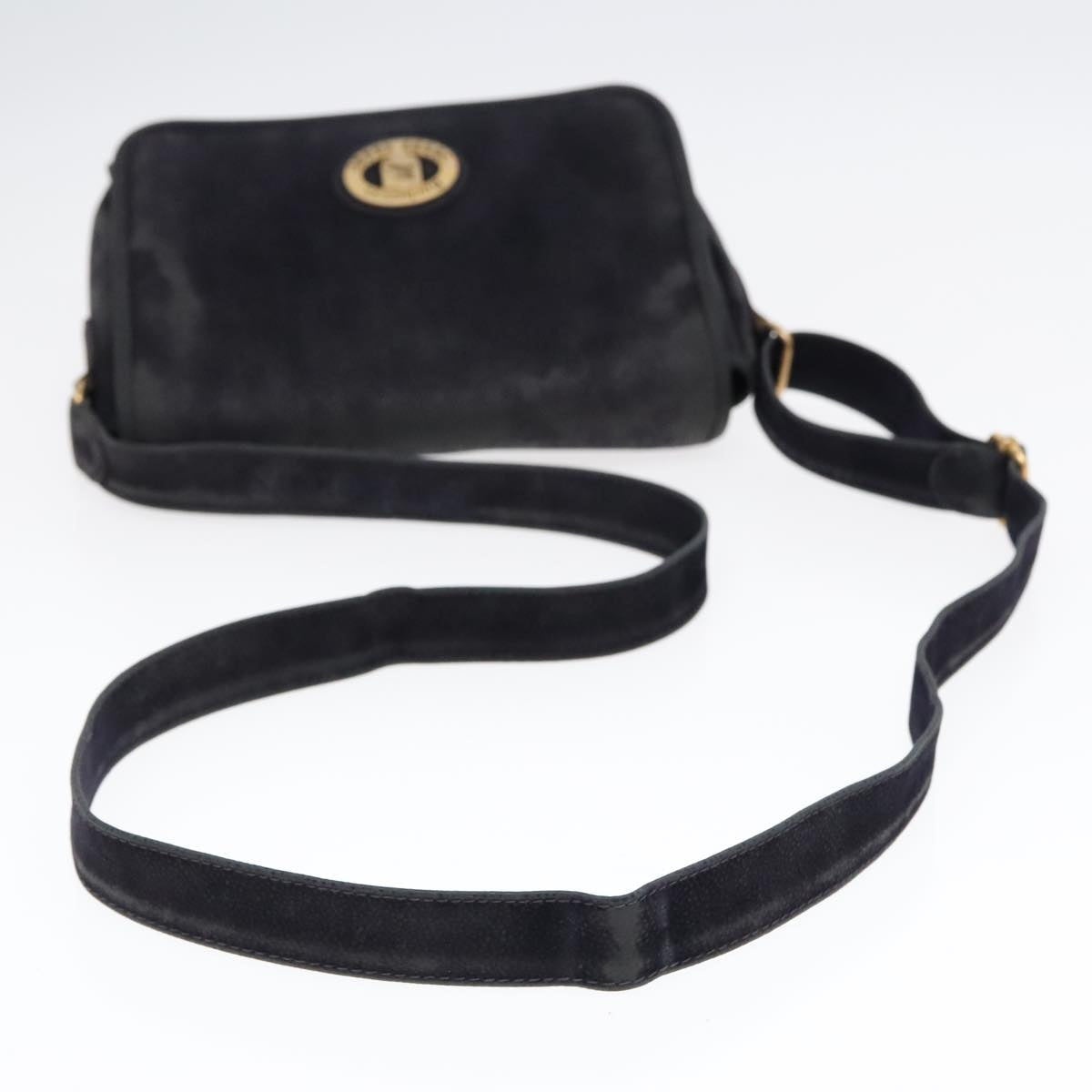 Burberry Nova Check Shoulder Bag Canvas Navy Gold - 7