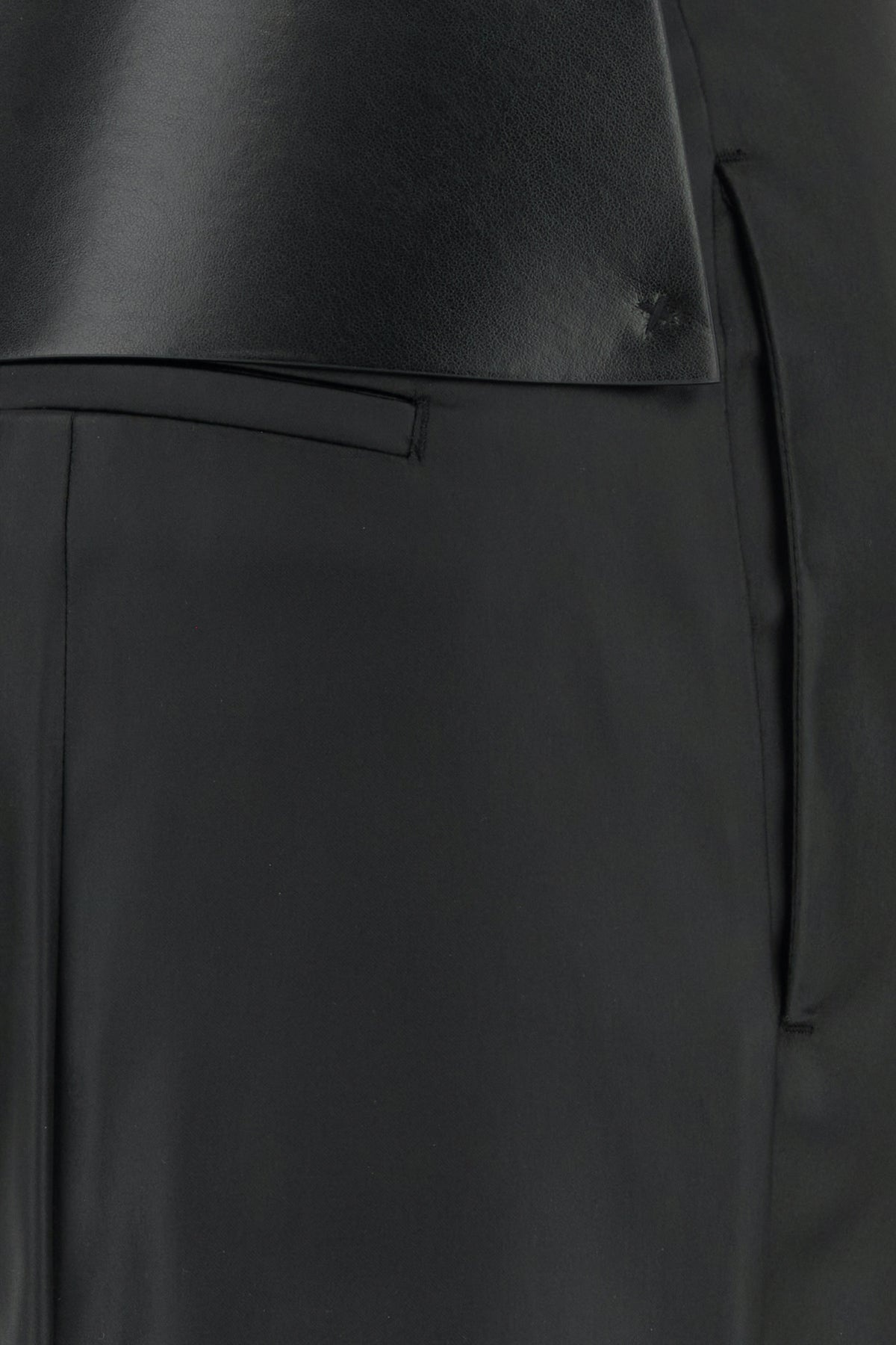 Black stretch satin Adepto1234 pant - 3