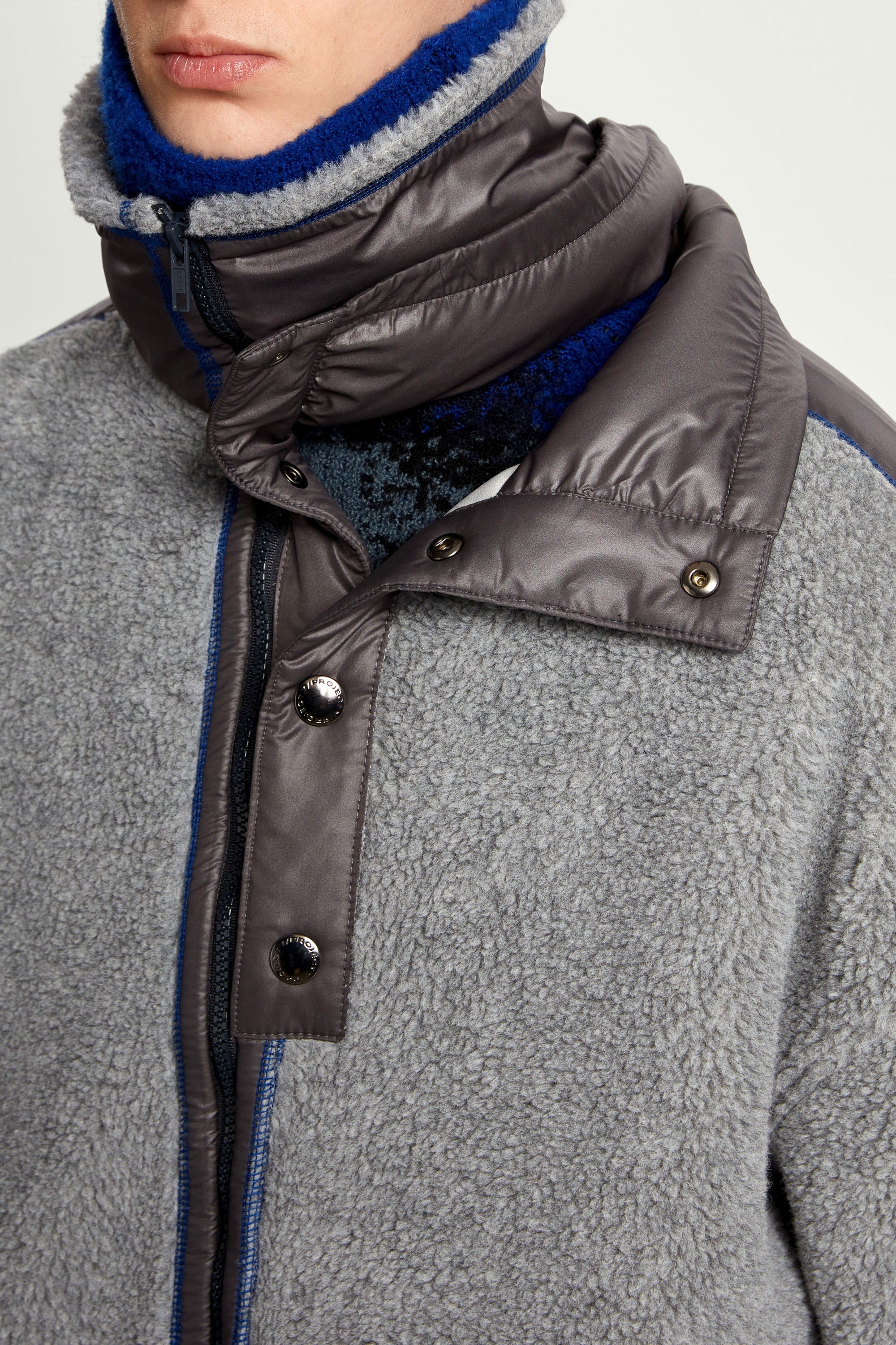 Double Collar Fleece Jacket - 7