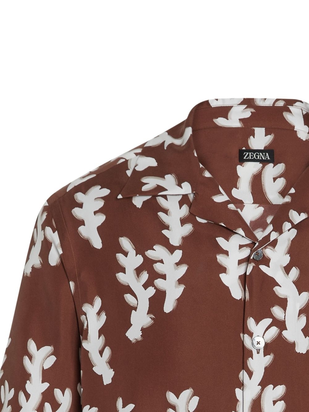 floral-print silk shirt - 3