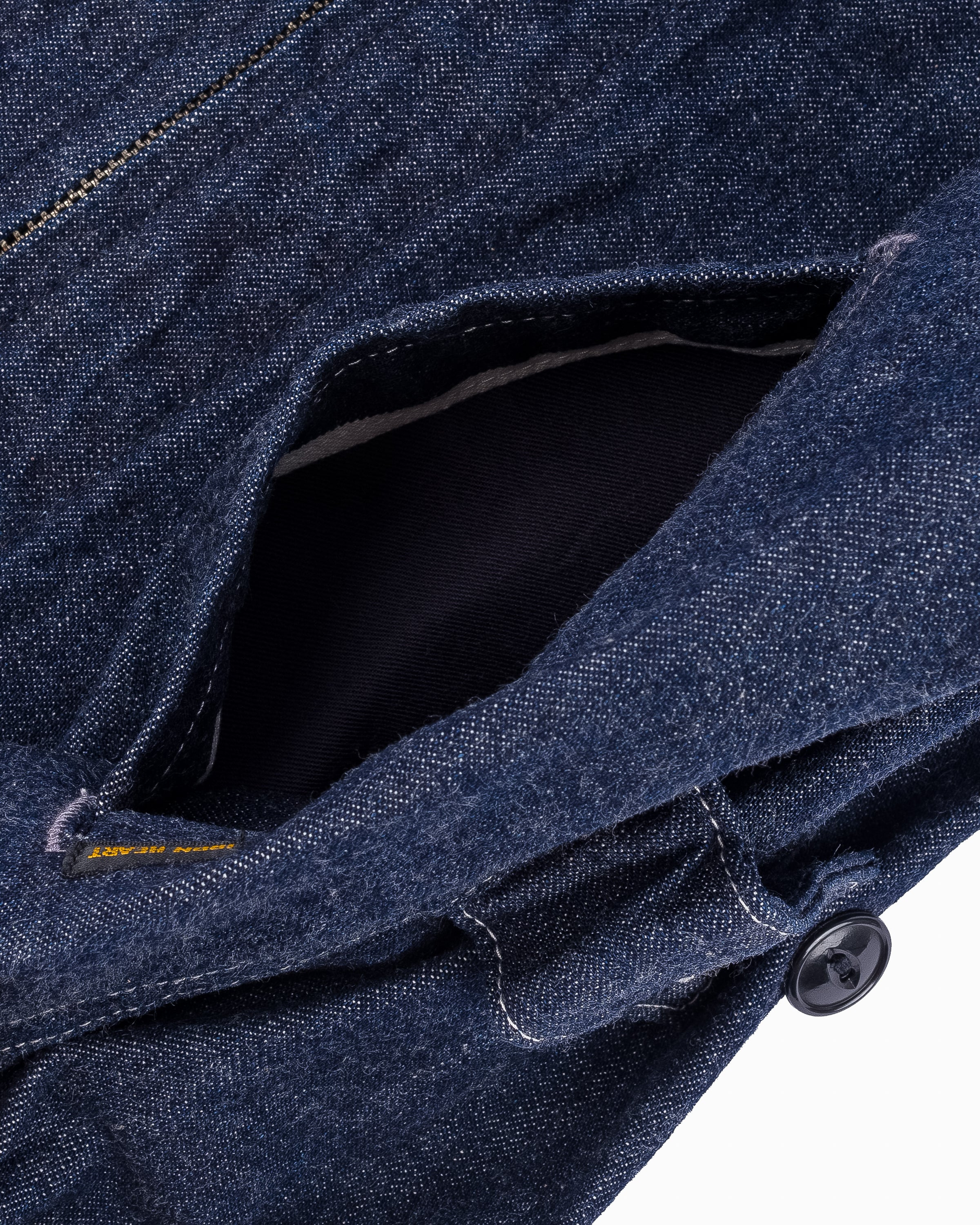 IHV-48-IND 10oz Selvedge Denim Work Vest - Indigo - 8