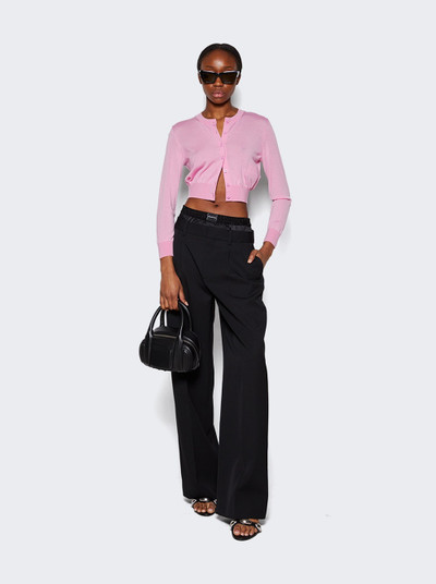 alexanderwang.t Cropped Logo Cardigan Candy Pink outlook