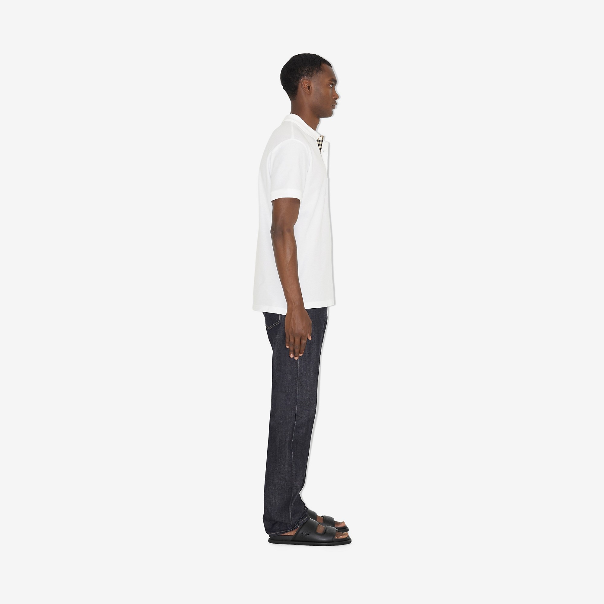 Monogram Motif Cotton Piqué Polo Shirt - 3