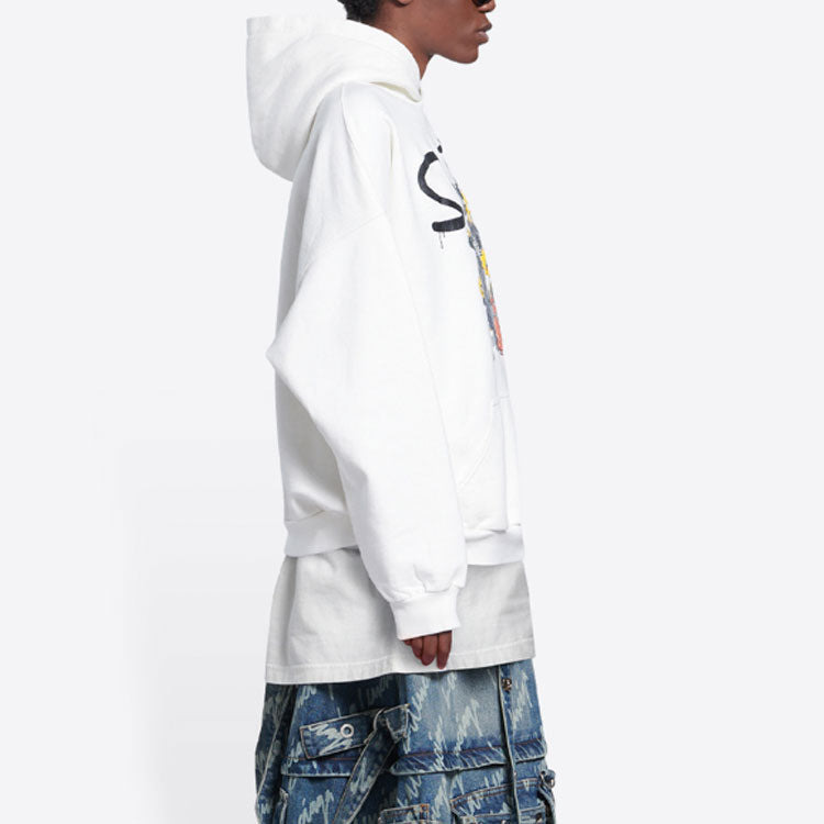 Balenciaga x THE SIMPSONS Cotton Hoodie Wide Fit 'White' 675003TLVG89016 - 6