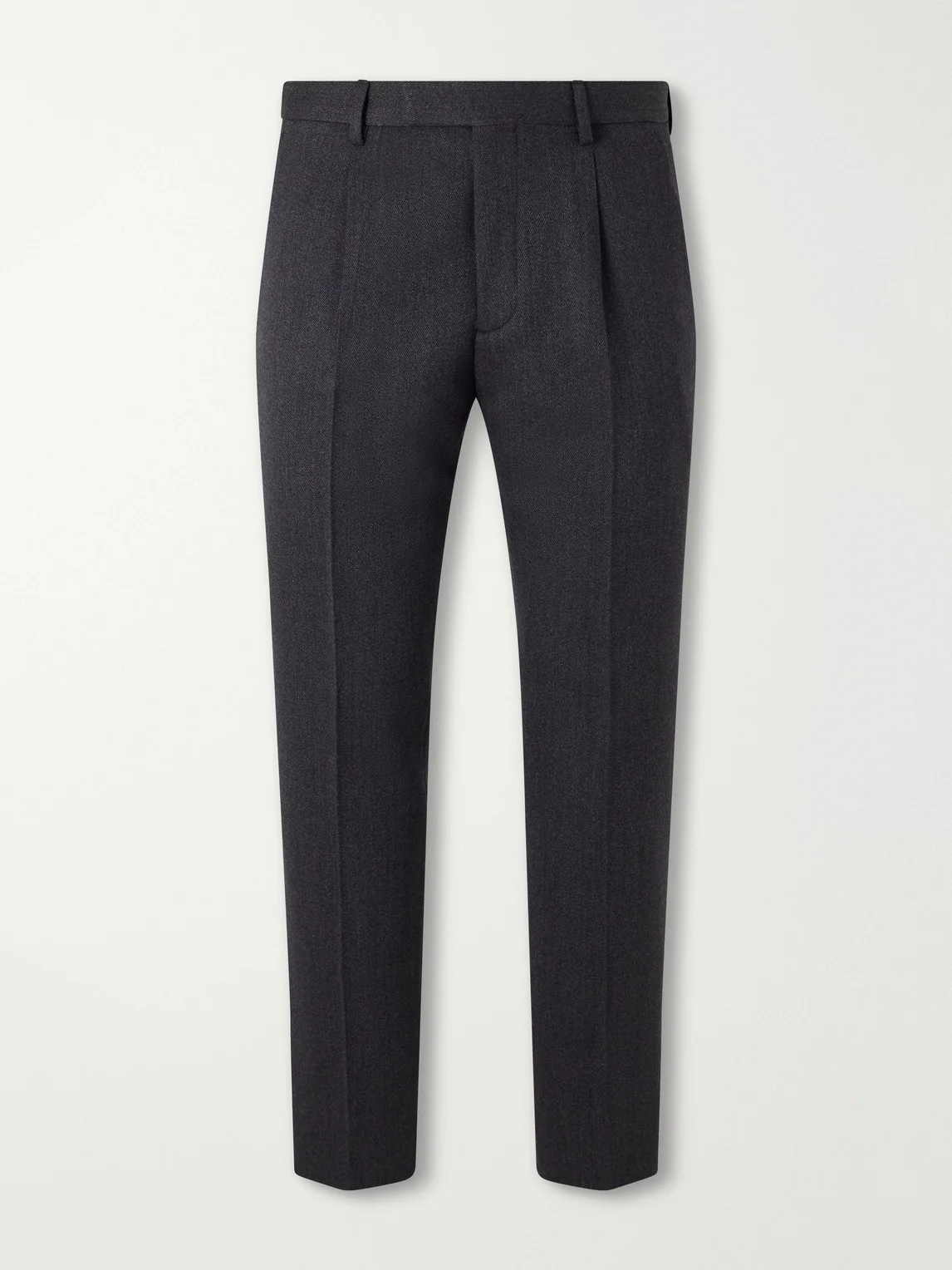 Straight-Leg Wool and Cashmere-Blend Twill Trousers - 1