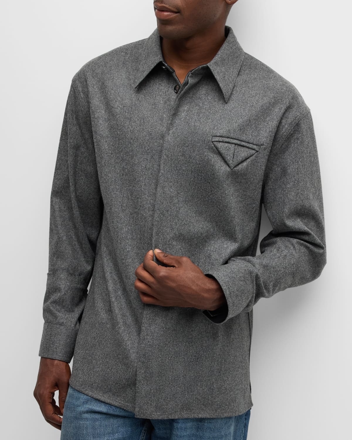 Men's Light Flannel Sport Shirt - 6