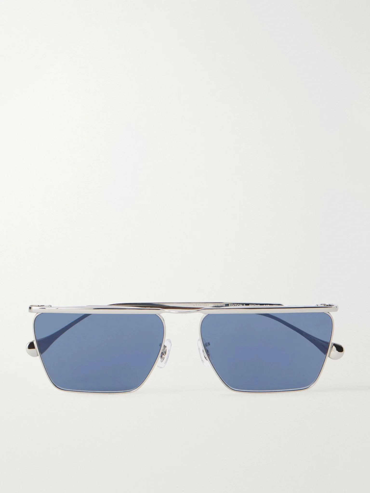 + Jil Sander Edition 2 Aviator-Style Silver-Tone Metal Sunglasses Silver - 1