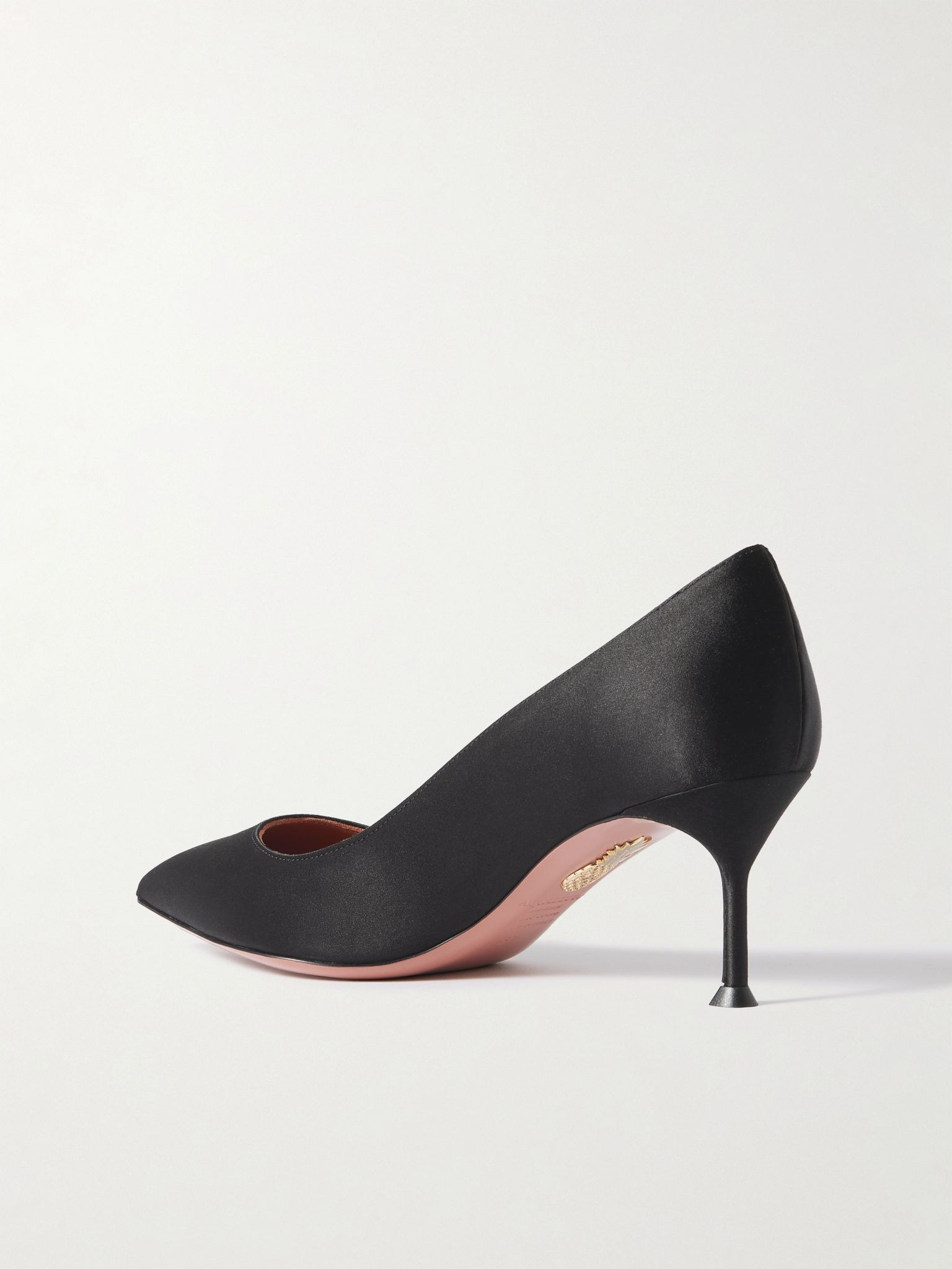 Purist 65 satin point-toe pumps Black - 3