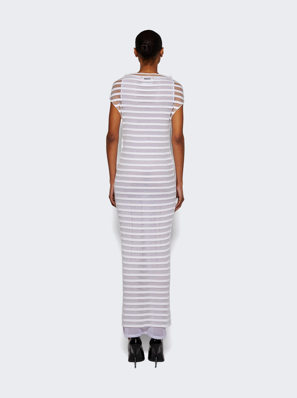 Mariniere Striped Dress White - 4