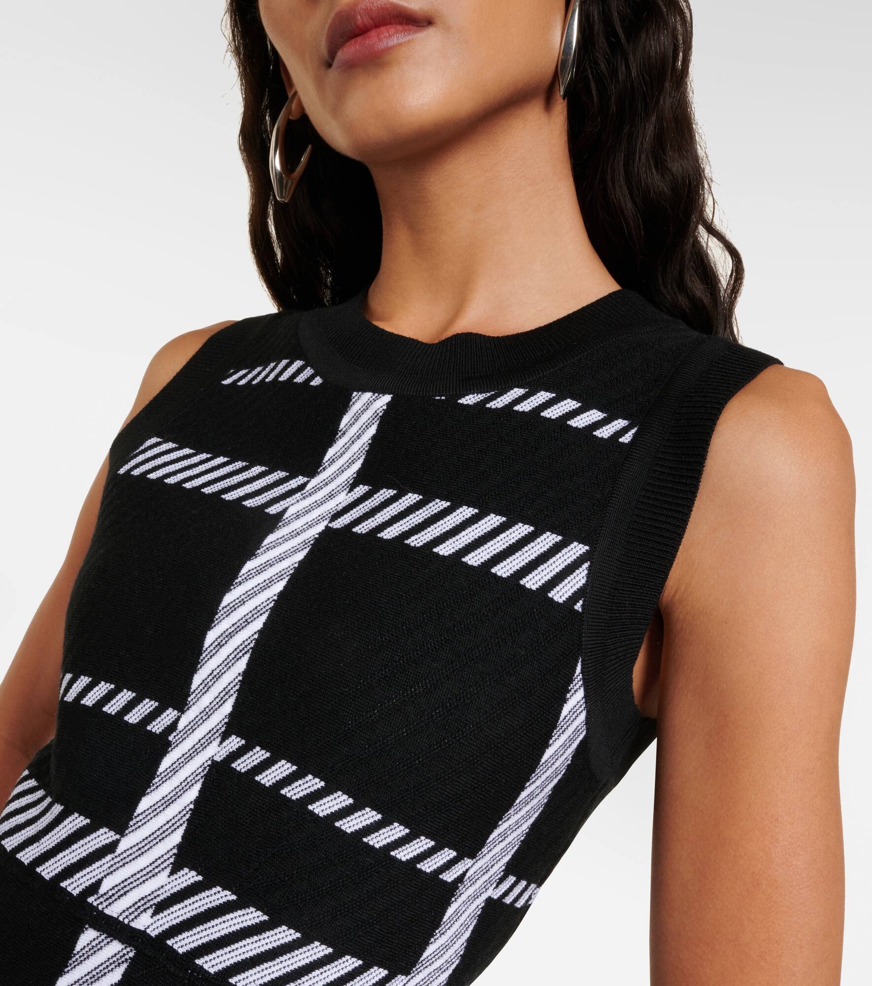 Checked midi dress - 4