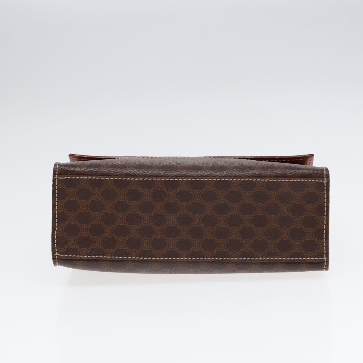 CELINE Macadam Canvas Hand Bag Pvc Brown - 5