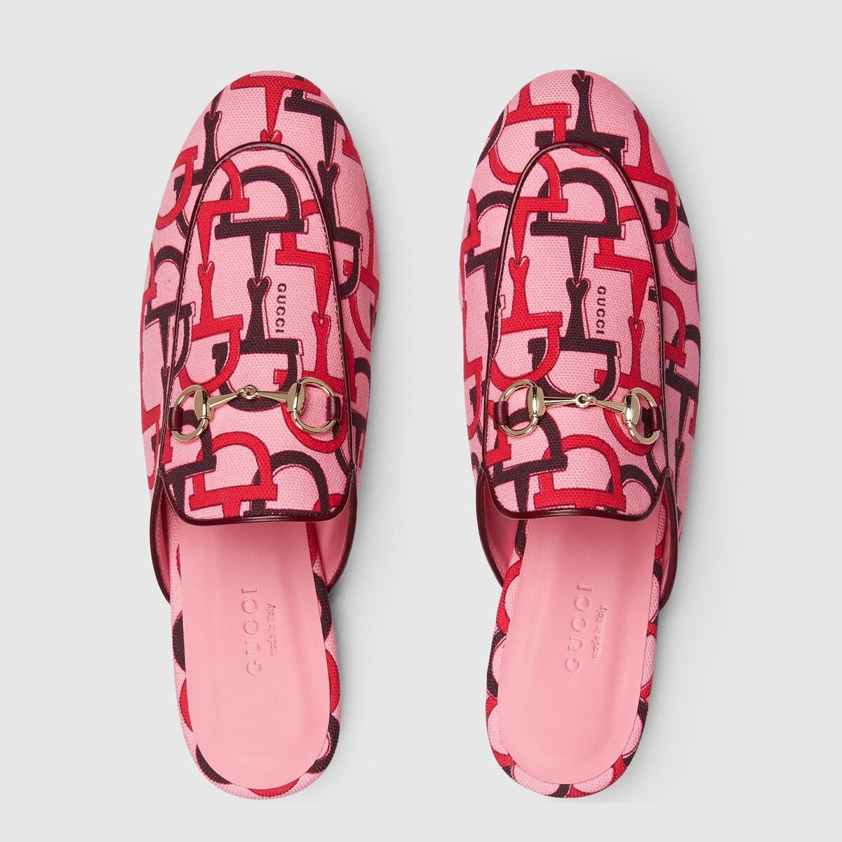 Gucci Princetown Horsebit Print Slippers - 3