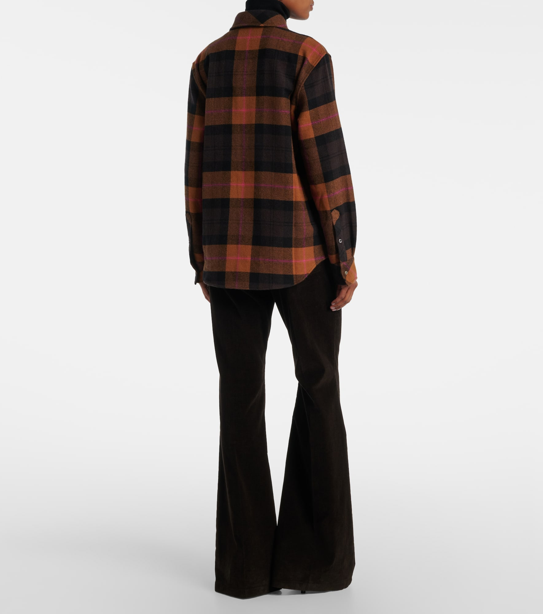 Checked cashmere shirt - 3