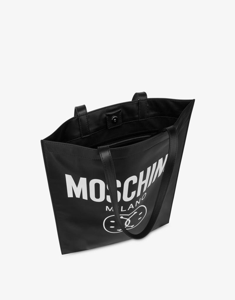 DOUBLE SMILEY® LOGO NAPPA SHOPPER 3