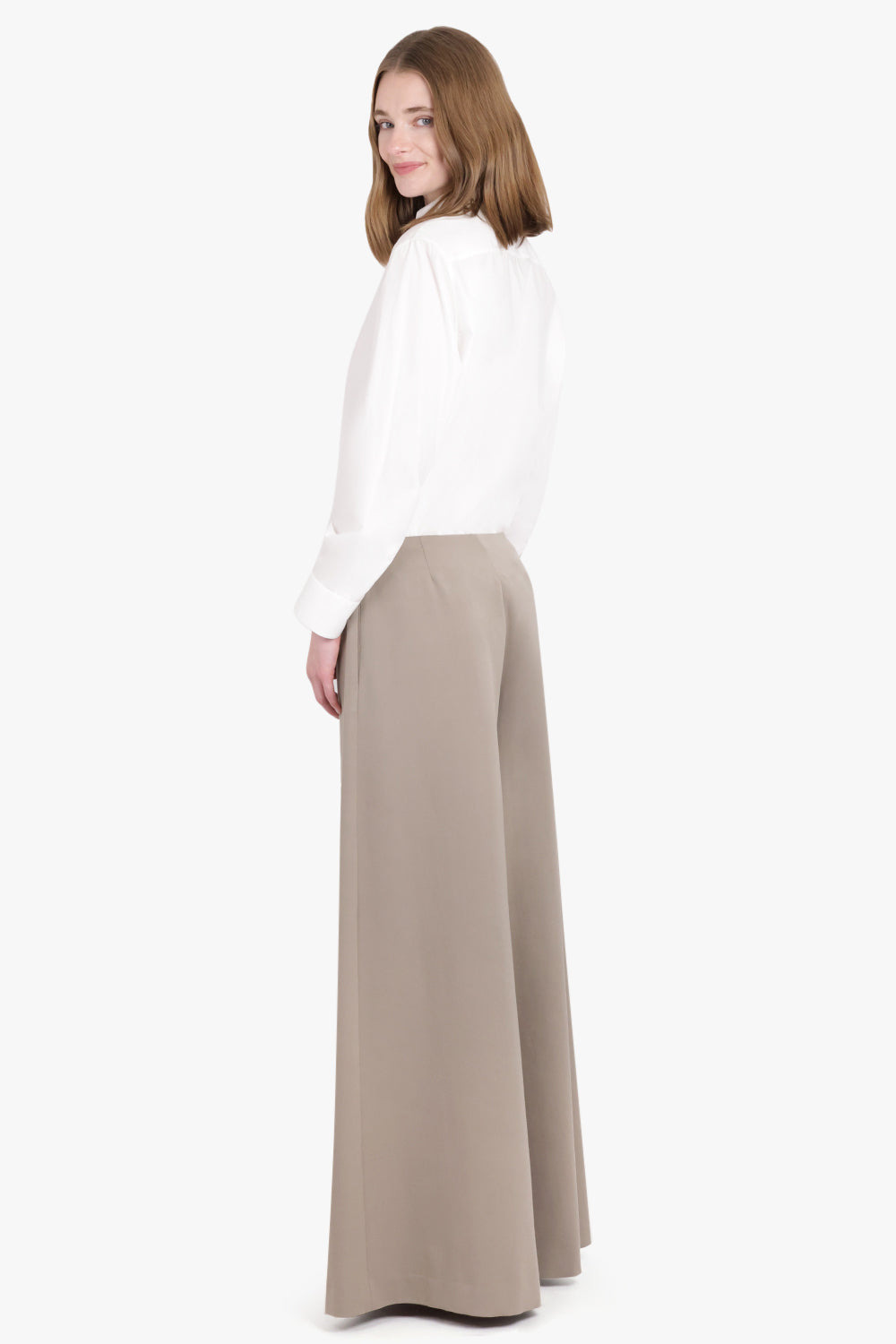 DELA WIDE LEG PANT | GREY TAUPE - 4
