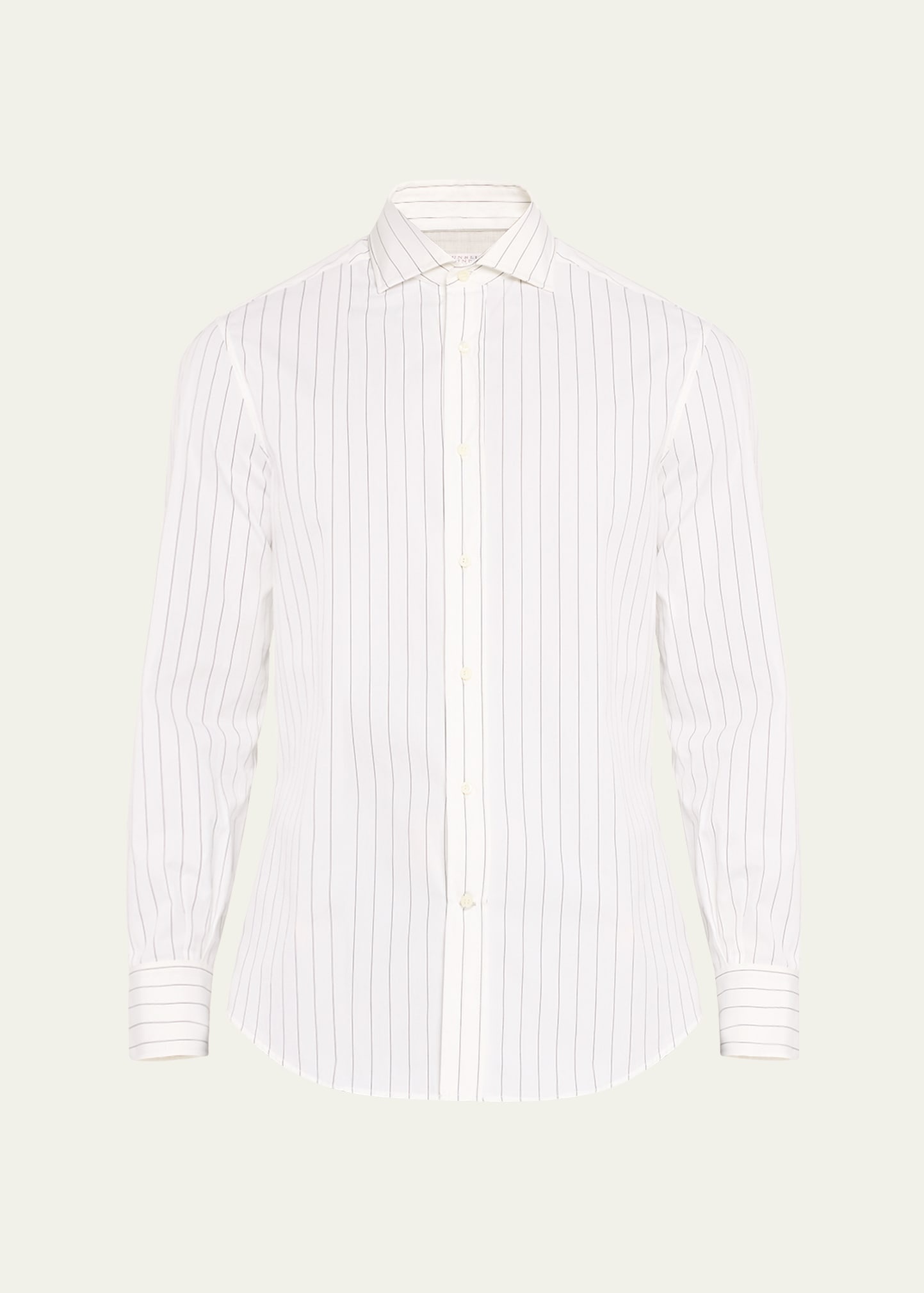 Men's Pinstripe Cotton Sport Shirt - 1