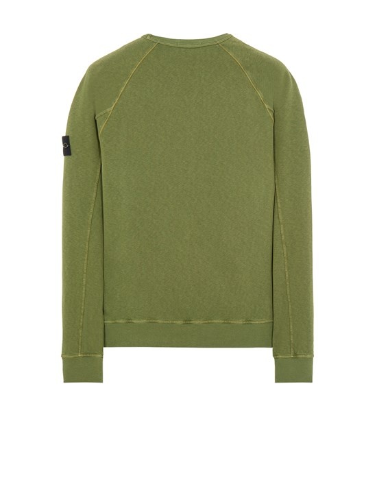 66360 MALFILE' FLEECE_GARMENT DYED 'OLD' EFFECT OLIVE GREEN - 2