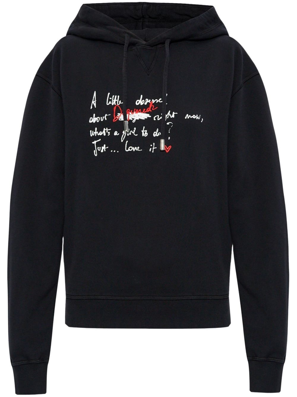logo-print hoodie - 1