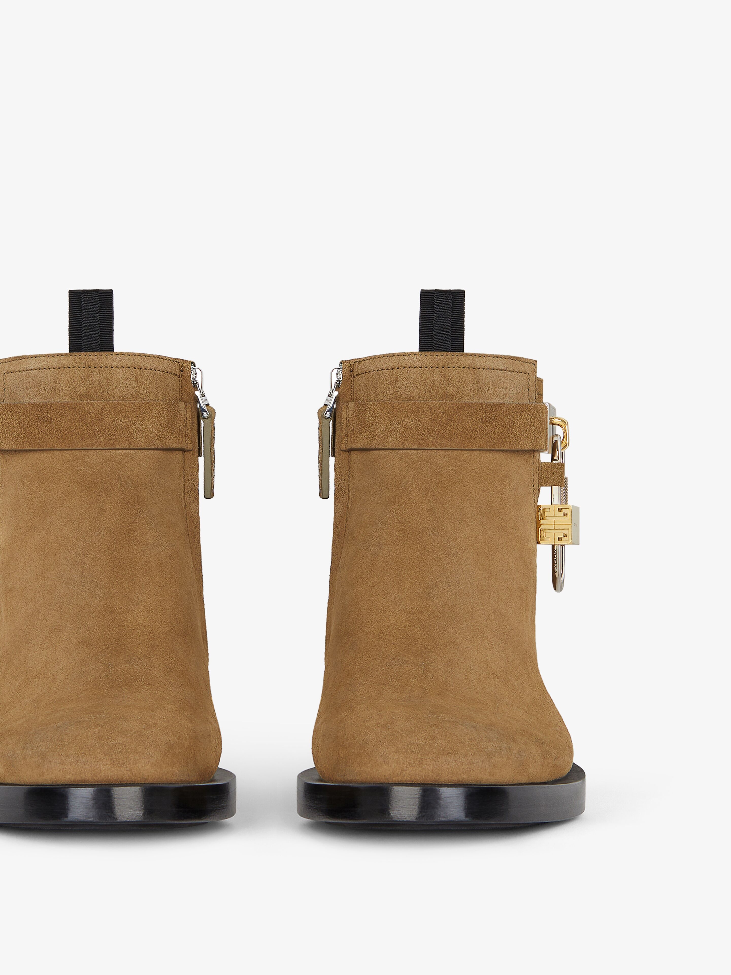 LOCK ANKLE BOOTS IN SUEDE - 5