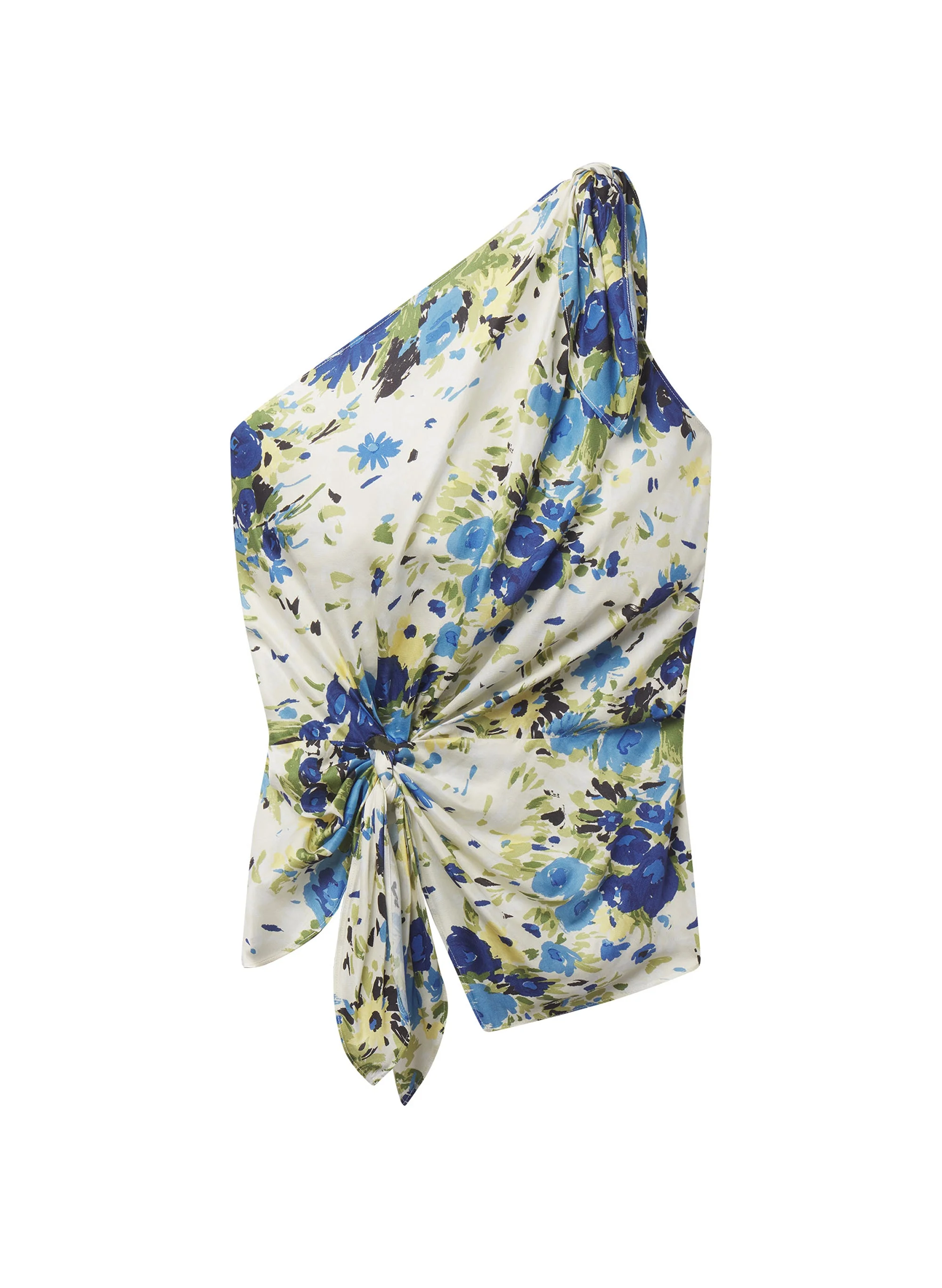 Elliana Floral One Shoulder Top - 1