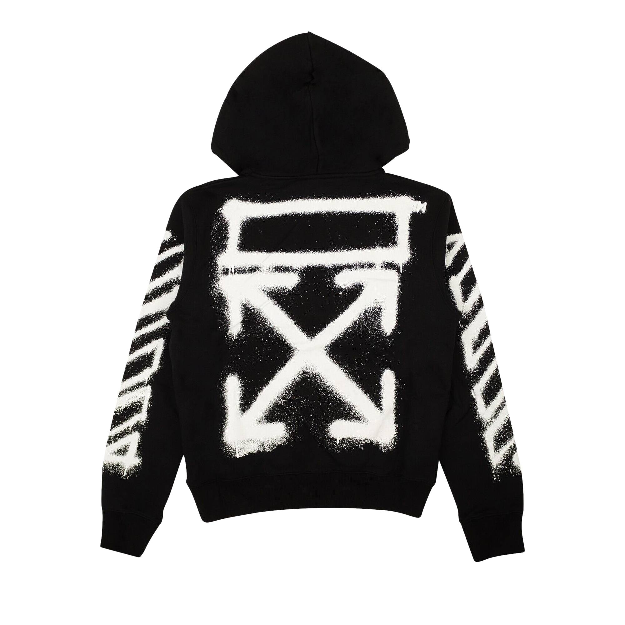 Off-White Spray Marker Slim Hoodie 'Black/White' - 2