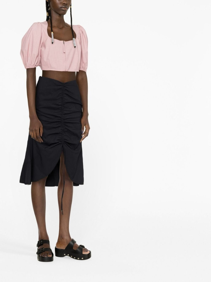 cropped puff-sleeve blouse 3