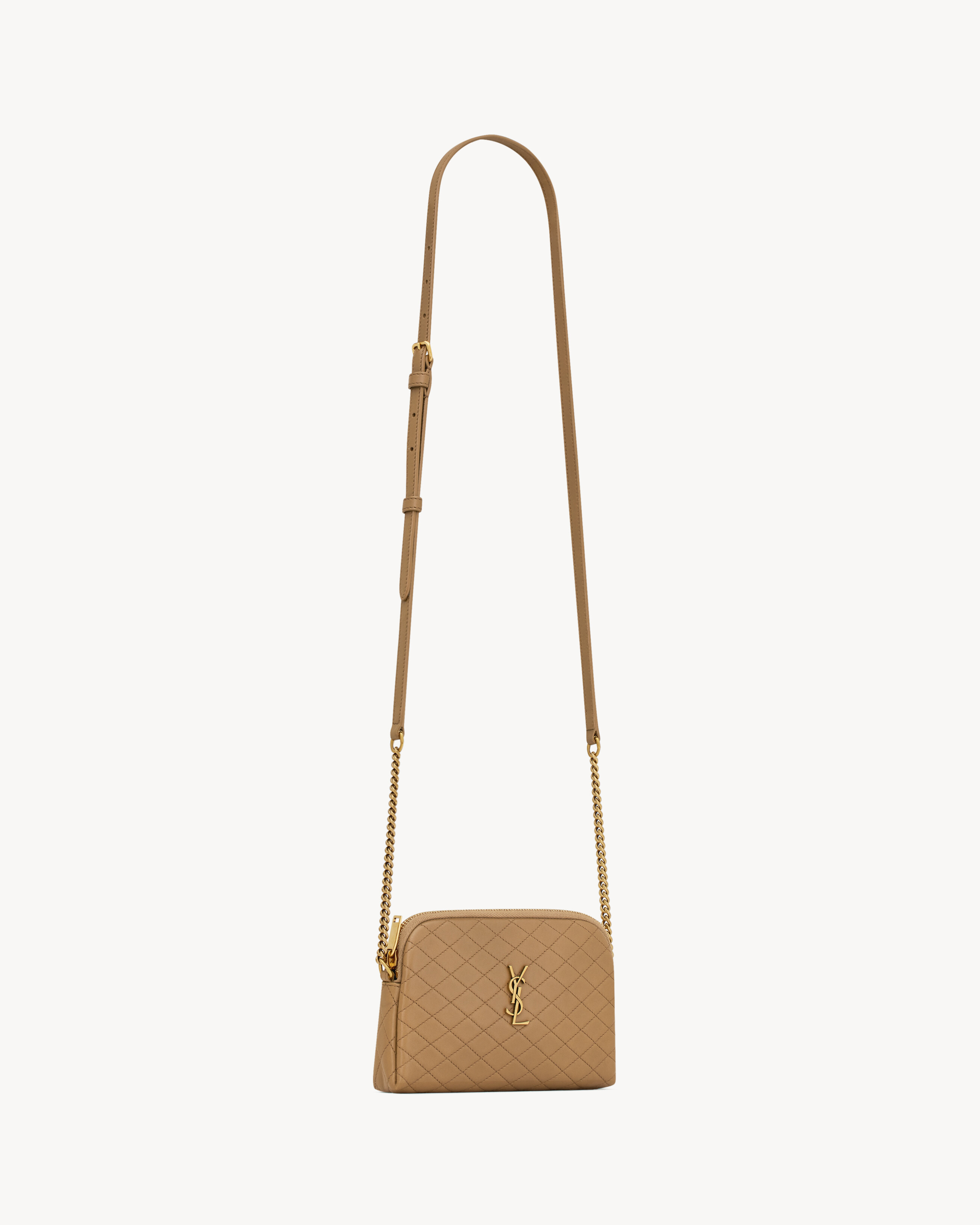 GABY ZIPPED POUCH IN QUILTED LAMBSKIN - 5
