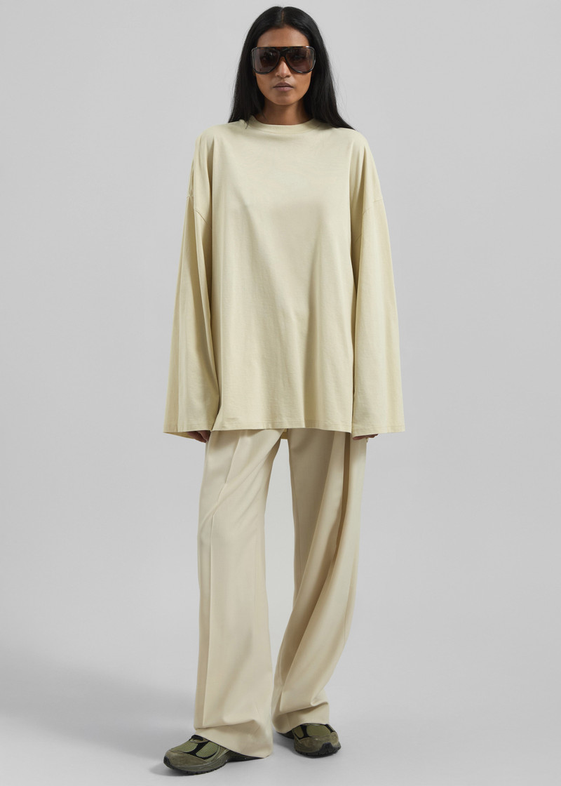 Rio Oversized Sleeve Tee - Cement 5