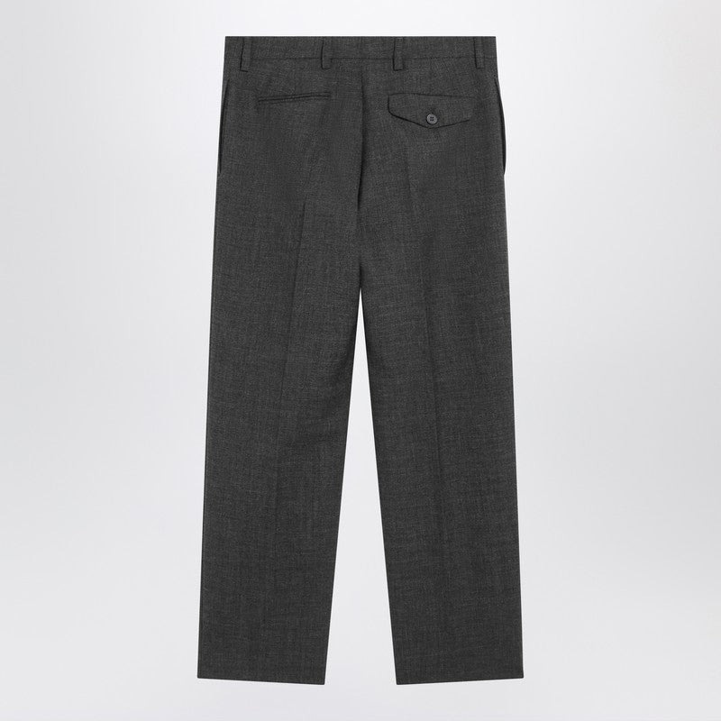 Prada Slate Grey Wool Trousers Women - 2