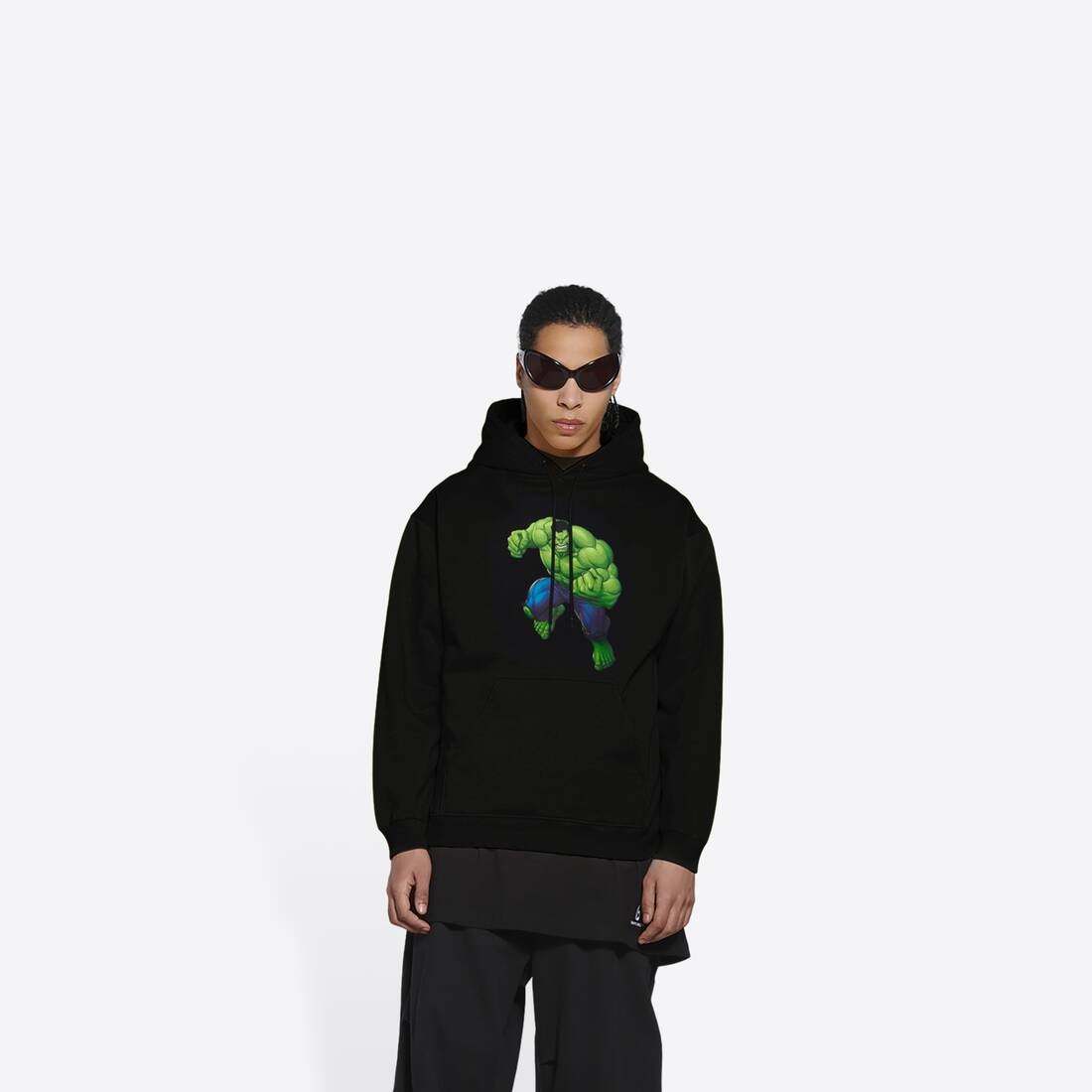 Hulk©2021marvel Medium Fit Hoodie in Black - 3