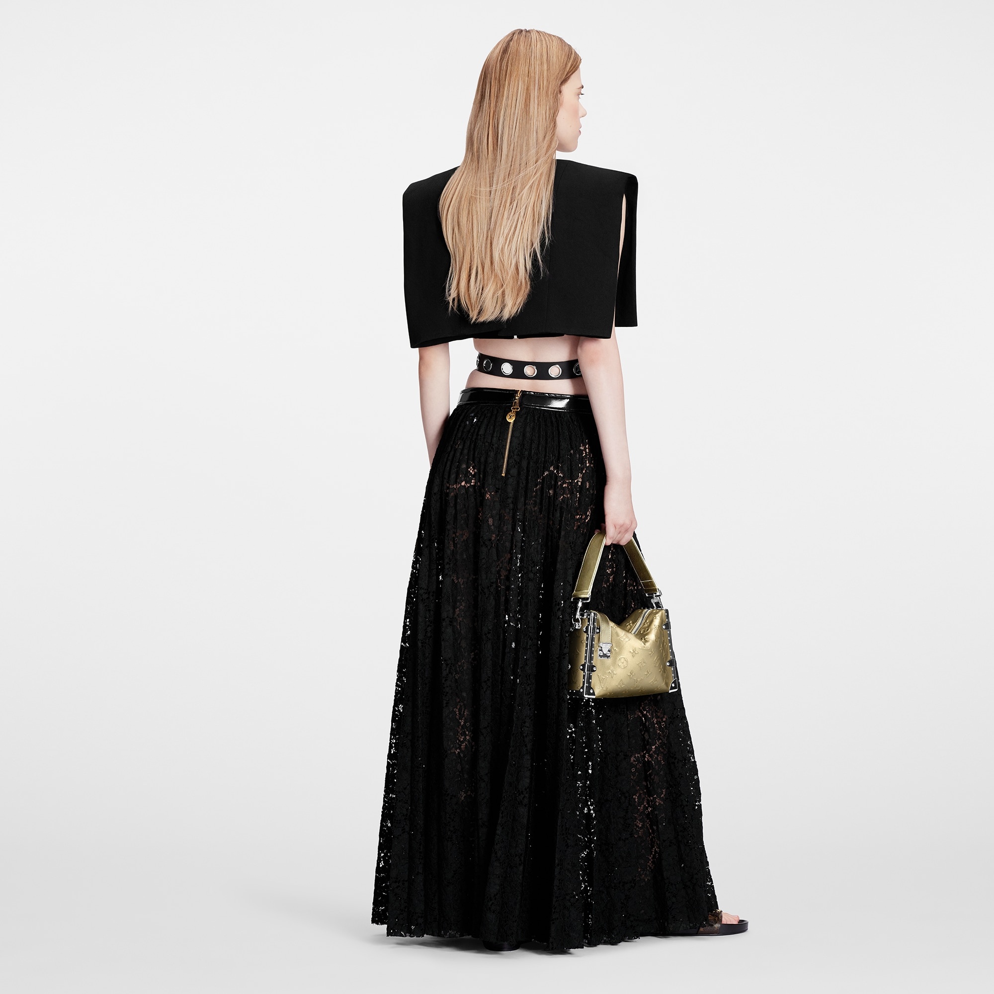 Floral Lace Maxi Skirt - 3